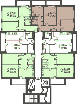 План дома серии II-67